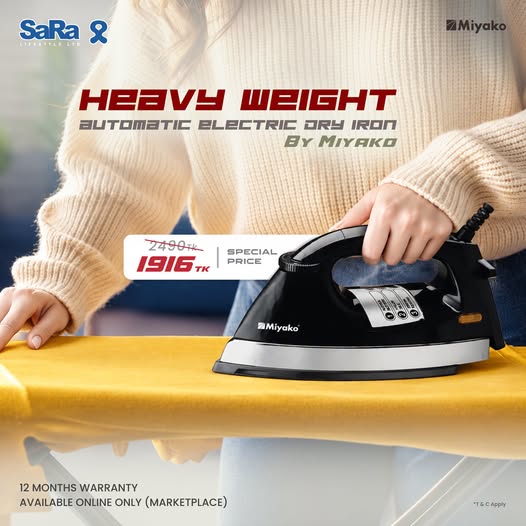 Miyako Heavy Weight Automatic Electric Dry Iron