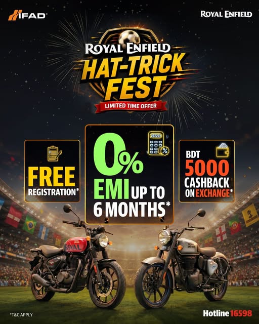 Royal Enfield Hat-Trick Fest: FREE 2-Year Registration Fee