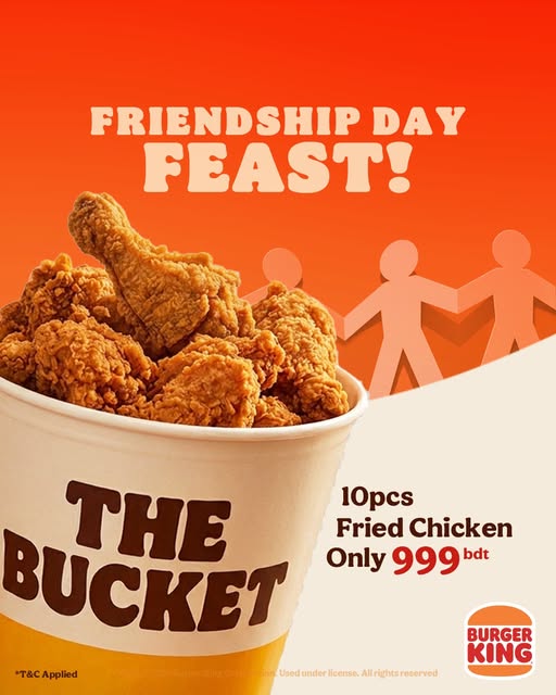 Friendship Day 10 pcs Fried Chicken Bucket