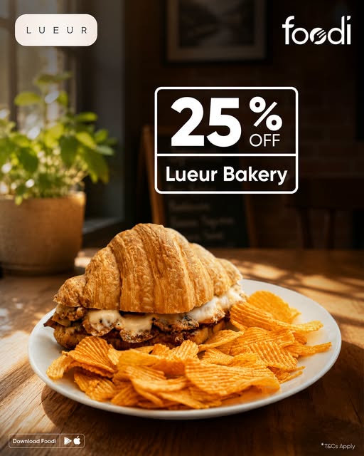 Flat 25% OFF at Lueur Bakery