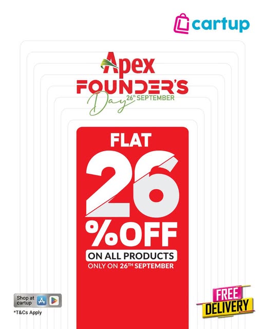 Flat 26% Off on Apex Collections