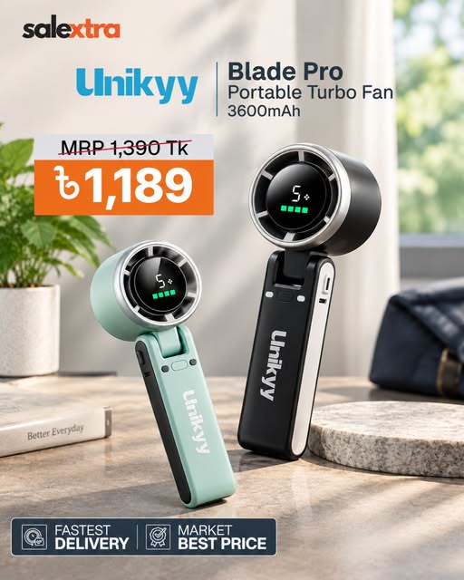 Unikyy Blade Pro Portable Turbo Fan at Tk 1,217
