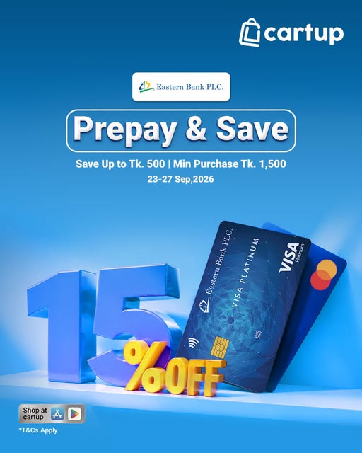 Save more at Cartup with EBL cards