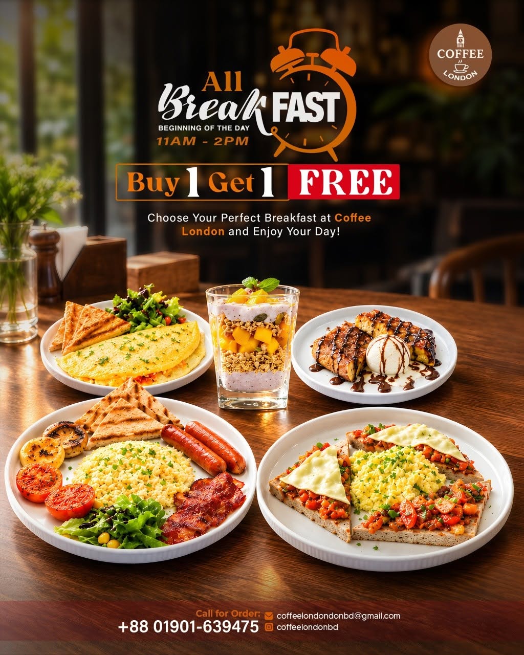 Buy 1 Get 1 Free on Breakfast Platters