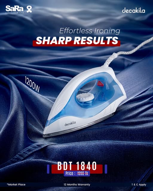 KEEN018L 1200W Dry Iron at SaRa Lifestyle Ltd.