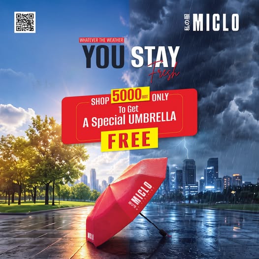 Free MICLO Umbrella on 5000+ Purchase