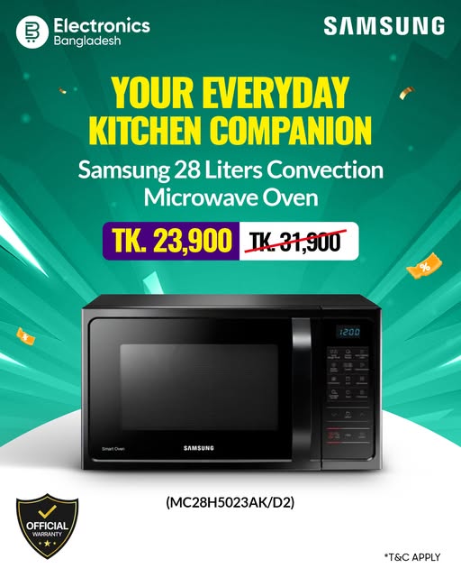Samsung 28-Liter Convection Microwave Oven at ৳23,900