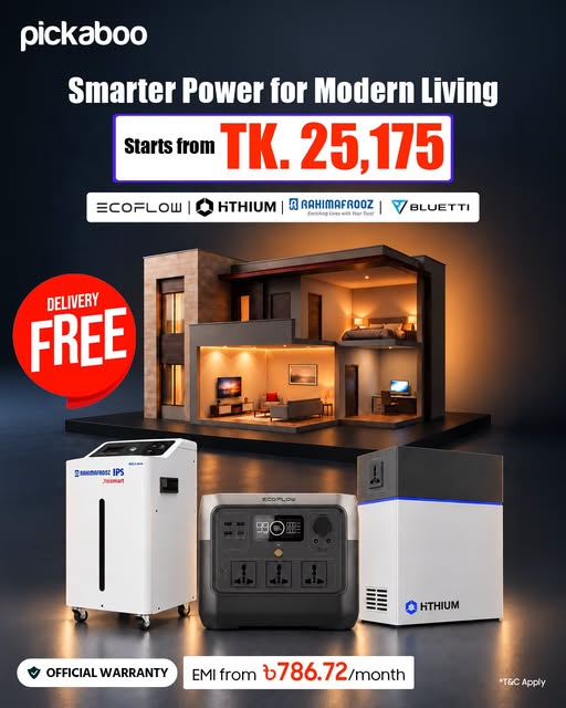 IPS & Portable Power Stations starting from Tk 25,175