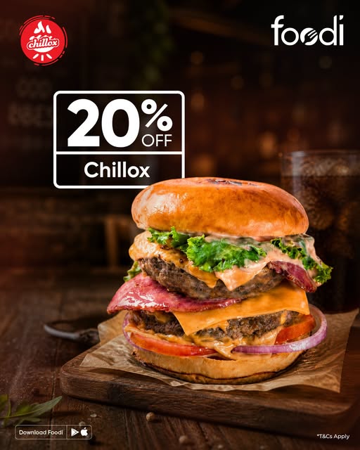 FLAT 20% OFF at Chillox via foodi