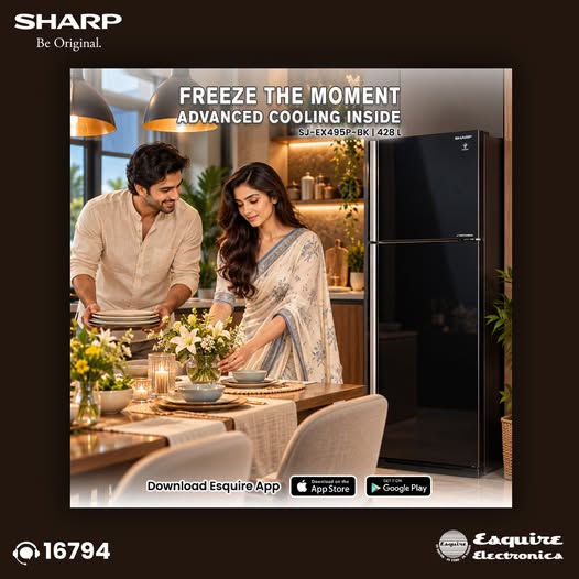 Tk 5,000 off on Sharp Inverter Refrigerator at Esquire Electronics Ltd.