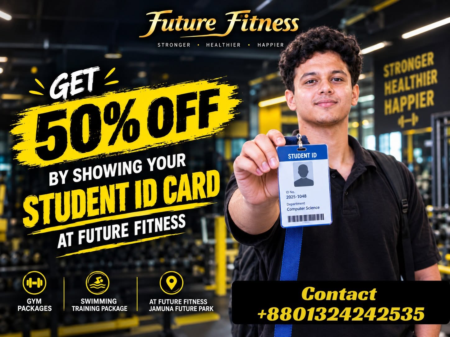50% OFF for Students at Future Fitness