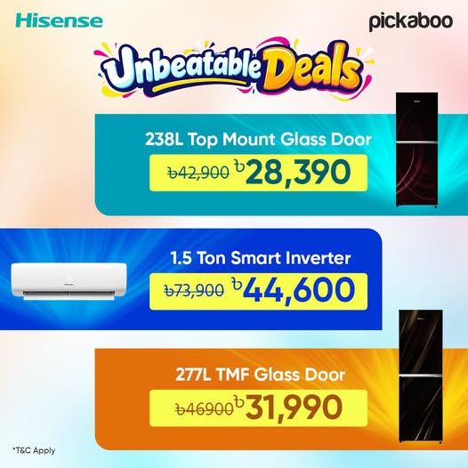 Special Prices on Hisense Appliances at Pickaboo.com