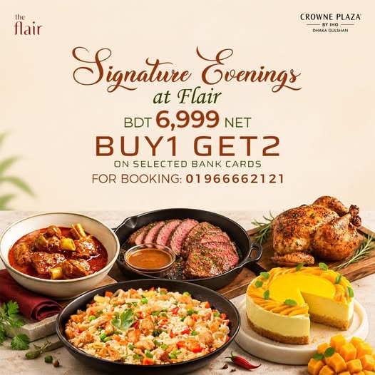 Buy 1 Get 2 Buffet at The Flair