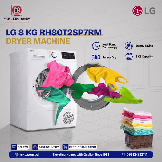 0% EMI on LG Dryer Machine