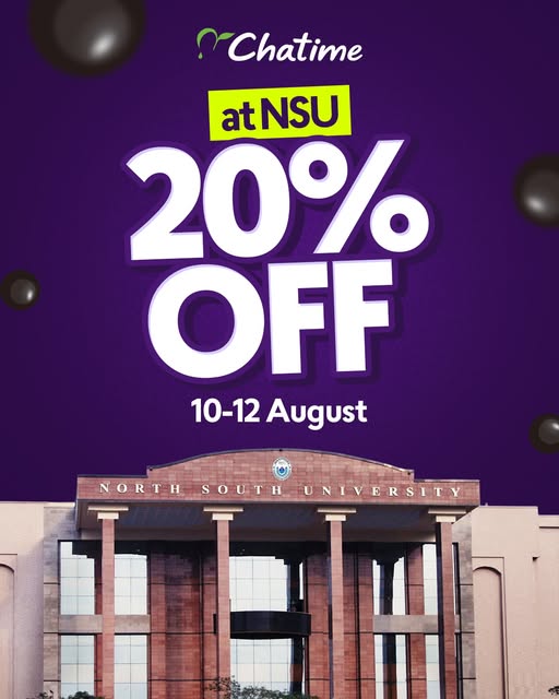20% off at Chatime NSU stall