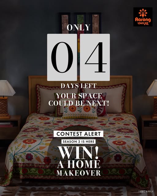 Win a bedroom makeover in Aarong Decor Diaries Season 2