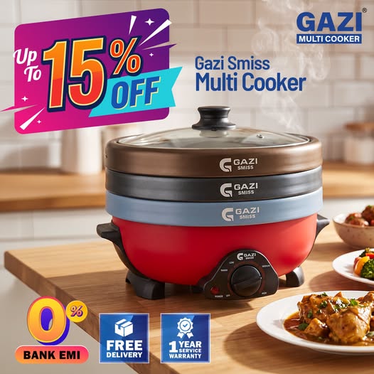 15% Discount on Gazi Smiss Multi Cooker