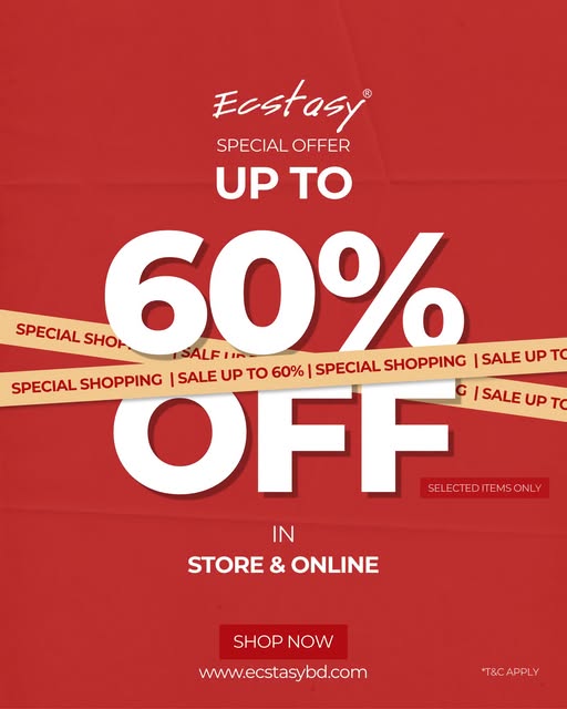 Up to 60% OFF on selected items