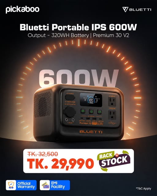 2510 TK discount on Bluetti Premium 30 V2 Portable