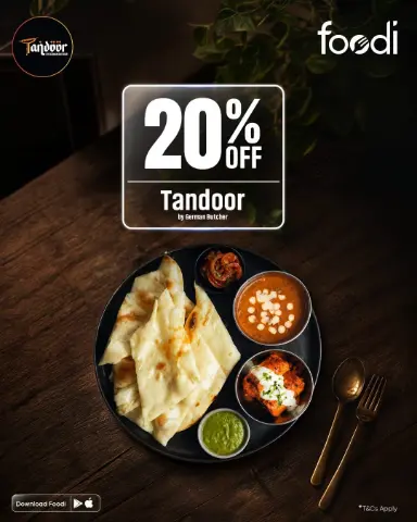 Get FLAT 20% OFF at Tandoor by German Butcher 🍽️🔥