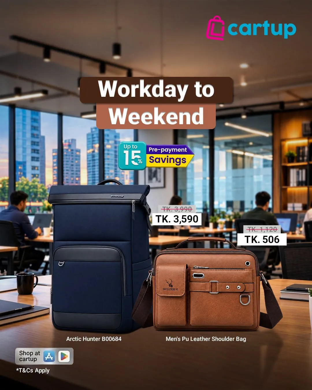 Cartup Workday to Weekend — Laptop Bags at Special Prices