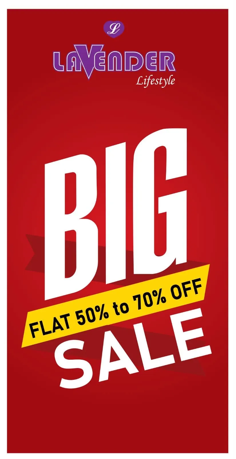 50%–70% OFF Mega Clearance Sale at Lavender