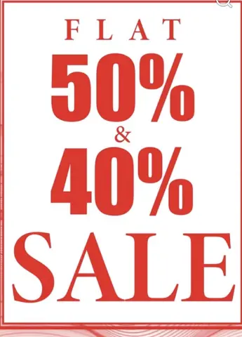 Annual Clearance Sale - Flat 40% & 50% OFF