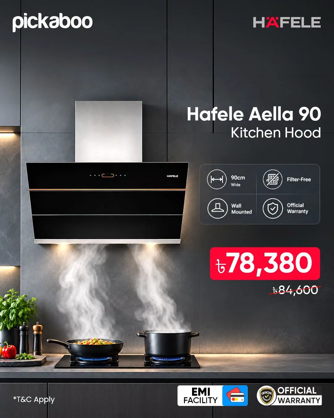 Hafele Aella 90 Kitchen Hood — Special Price ৳78,380